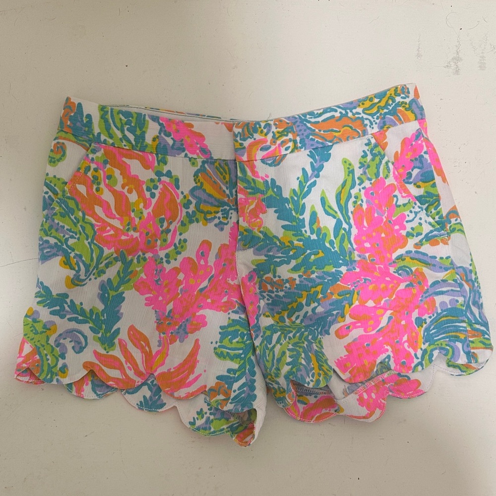 Lilly Pulitzer Vibrant Floral High Waist Shorts